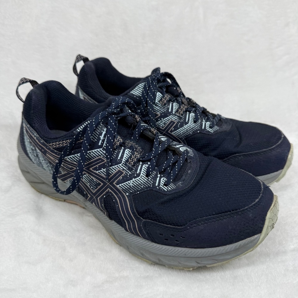 ASICS Gel-Venture 9 Womens Trail Running Shoes Midnight Navy 1012B313 Size 10